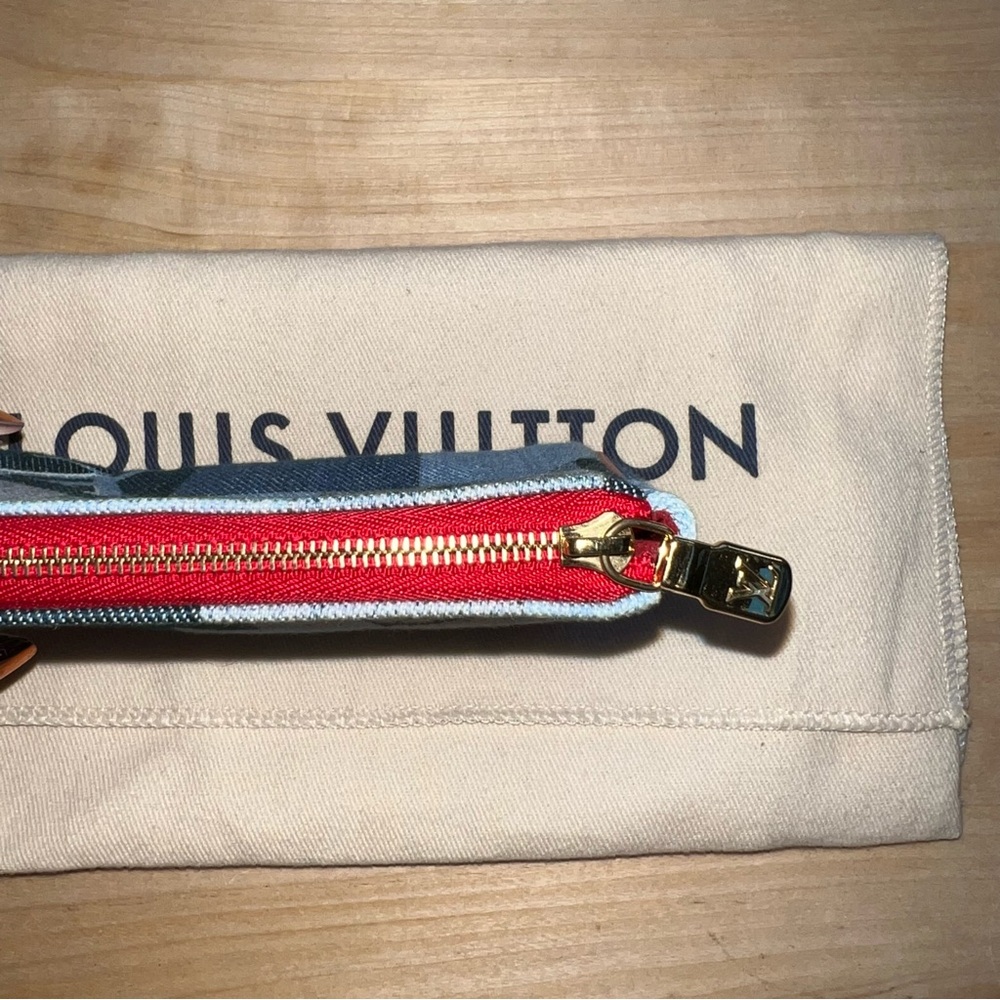 Louis Vuitton Patchwork Denim Micro Pochette Acce… - image 4